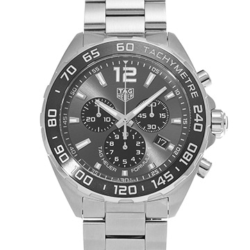 タグ ホイヤー フォーミュラ1 クォーツ クロノグラフ CAZ1011.BA0842 グレー/ブラック メンズ 時計 【中古】【wristwatch】