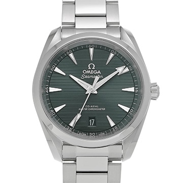 オメガ シーマスター アクアテラ コーアクシャル マスタークロノメーター 220.10.38.20.10.003 グリーン メンズ 時計 【中古】【wristwatch】