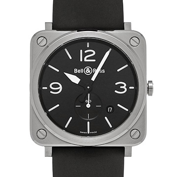 ベル＆ロス アヴィエーション 39mm BRS-64-S ブラック メンズ 時計 【中古】【wristwatch】