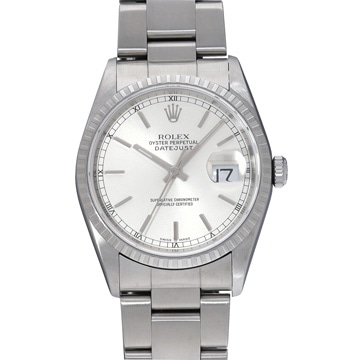 ロレックス デイトジャスト 16220 シルバー メンズ 時計 【中古】【wristwatch】