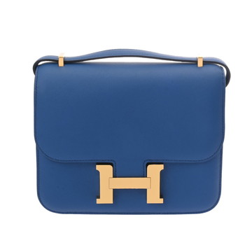 エルメス コンスタンス3 18 ミロワール ブルーフランス ヴォースイフト レディース バッグ 【未使用】【bag】
