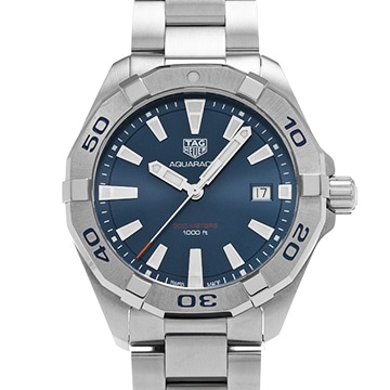 タグ ホイヤー アクアレーサー クォーツ WBD1112.BA0928 ブルー メンズ 時計 【中古】【wristwatch】