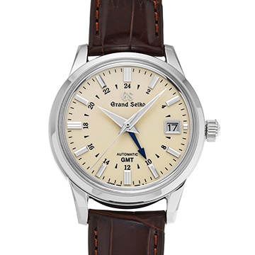 グランドセイコー ヘリテージコレクション GMT SBGM221 アイボリー メンズ 時計 【中古】【wristwatch】