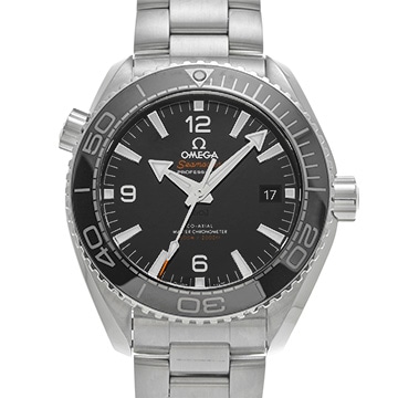 オメガ シーマスター プラネットオーシャン 600 コーアクシャル マスタークロノメーター 215.30.44.21.01.001 ブラック メンズ 時計 【中古】【wristwatch】