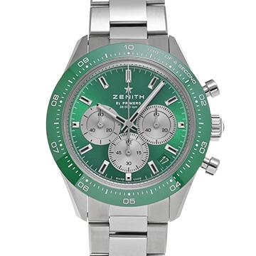 ゼニス クロノマスター スポーツ ヨシダ スペシャルエディション 03.3108.3600/57.M3100 グリーンラッカー/シルバー メンズ 時計 【新品】【wristwatch】