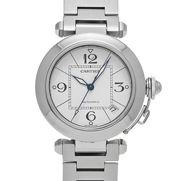 カルティエ パシャC W31074M7 ホワイト ユニセックス 時計 【中古】【wristwatch】