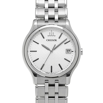 セイコー クレドール GCAZ055 シルバー メンズ 時計 【中古】【wristwatch】