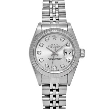 ロレックス デイトジャスト 69174G シルバー/ダイヤモンド レディース 時計 【中古】【wristwatch】