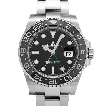 ロレックス GMTマスターII 116710LN ブラック メンズ 時計 【中古】【wristwatch】