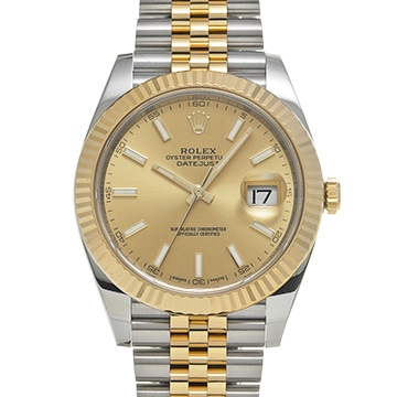 ロレックス デイトジャスト 41 126333 シャンパン メンズ 時計 【中古】【wristwatch】