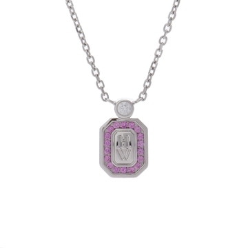 ハリー ウィンストン HWロゴ ネックレス シルバー PEPSPRD16HWL Pt950プラチナ レディース ジュエリー 【中古】【jewelry】
