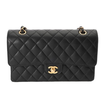 シャネル マトラッセ 11.12 クラシック ハンドバッグ 25cm ブラック A01112 グレインドカーフスキン レディース バッグ 【中古】【bag】