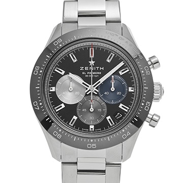 ゼニス クロノマスター エル・プリメロ スポーツ 03.3100.3600/21.M3100 ブラック メンズ 時計 【中古】【wristwatch】