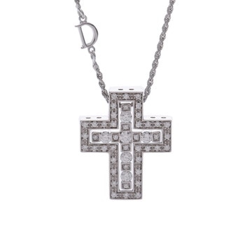ダミアーニ ベルエポック ネックレス S シルバー 20073457 K18ホワイトゴールド WG レディース ジュエリー 【中古】【jewelry】