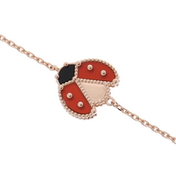 ヴァン クリーフ&アーペル ラッキースプリング ブレスレット オープンウィング レディバグ ゴールド VCARP7R100 K18ピンクゴールド PG レディース ジュエリー 【中古】【jewelry】