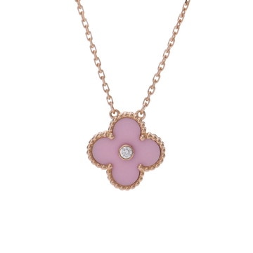 ヴァン クリーフ&アーペル ヴィンテージアルハンブラ ネックレス 2015年ホリデー ゴールド K18ピンクゴールド PG レディース ジュエリー 【中古】【jewelry】