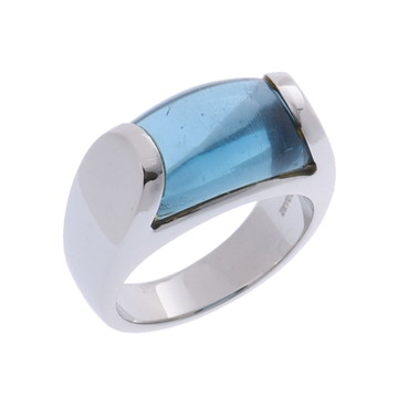 ブルガリ トロンケット リング  シルバー K18ホワイトゴールド WG レディース ジュエリー 【中古】【jewelry】