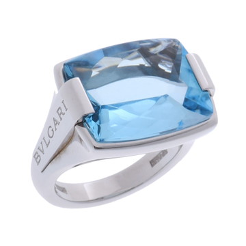 ブルガリ アレグラリング シルバー K18ホワイトゴールド WG レディース ジュエリー 【中古】【jewelry】