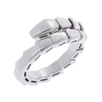 ブルガリ セルペンティヴァイパー リング #S シルバー 358646 K18ホワイトゴールド WG レディース ジュエリー 【中古】【jewelry】