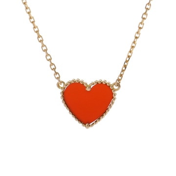 ヴァン クリーフ&アーペル ラッキーアルハンブラ ハート ネックレス ゴールド K18イエローゴールド YG レディース ジュエリー 【中古】【jewelry】