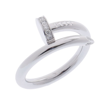 カルティエ ジュストアンクル リング #53 シルバー K18ホワイトゴールド WG レディース ジュエリー 【中古】【jewelry】