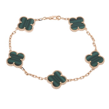 ヴァン クリーフ&アーペル ヴィンテージアルハンブラ ブレスレット 5P ゴールド VCARL80900 K18イエローゴールド YG レディース ジュエリー 【中古】【jewelry】