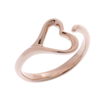 ティファニー オープンハート リング ゴールド K18ピンクゴールド PG レディース ジュエリー 【中古】【jewelry】