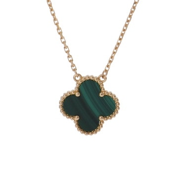 ヴァン クリーフ&アーペル ヴィンテージアルハンブラ ネックレス ゴールド K18イエローゴールド YG レディース ジュエリー 【中古】【jewelry】