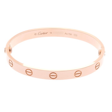 カルティエ ラブブレスレット #16 新型 ゴールド B6035616 K18ピンクゴールド PG レディース ジュエリー 【中古】【jewelry】