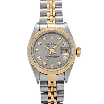ロレックス デイトジャスト 79173G グレーコンピュータ/ダイヤモンド レディース 時計 【中古】【wristwatch】