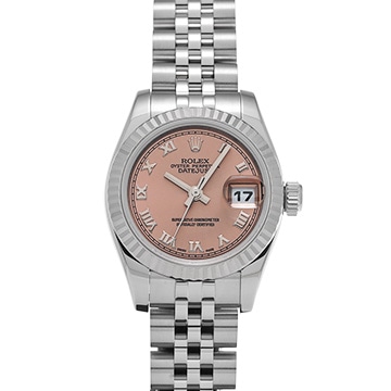 ロレックス デイトジャスト 179174 ピンク レディース 時計 【中古】【wristwatch】