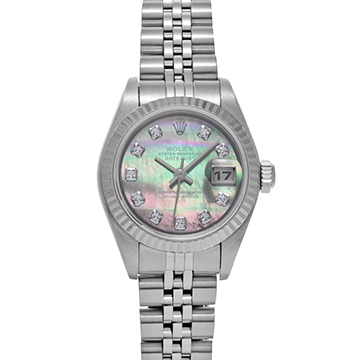 ロレックス デイトジャスト 79174NG 付属品完品 P番 ROLEX 中古レディース 腕時計 送料無料 中古)ROLEX ロレックス デイトジャスト 79174NG シェル（商品ID