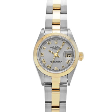 ロレックス デイトジャスト 69163 グレー レディース 時計 【中古】【wristwatch】