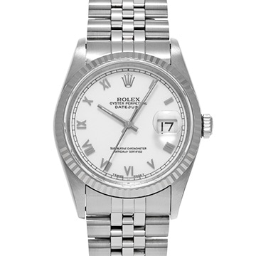 ロレックス デイトジャスト 16234 ホワイト メンズ 時計 【中古】【wristwatch】