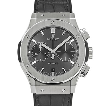 ウブロ クラシックフュージョン チタニウム クロノグラフ レーシンググレー 521.NX.7071.LR グレー メンズ 時計 【中古】【wristwatch】