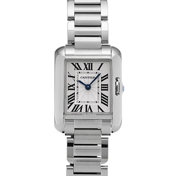 カルティエ タンク アングレーズ SM W5310022 シルバー レディース 時計 【中古】【wristwatch】
