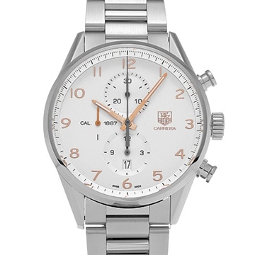 タグ ホイヤー カレラ キャリバー1887 クロノグラフ CAR2012.BA0796 シルバー メンズ 時計 【中古】【wristwatch】