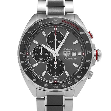 タグ ホイヤー フォーミュラ1 キャリバー16 クロノグラフ CAZ2012.BA0970 グレー/ブラック メンズ 時計 【中古】【wristwatch】