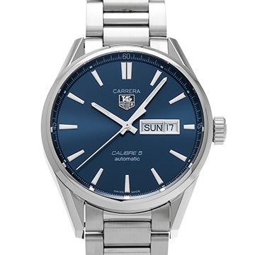 タグ ホイヤー カレラ キャリバー5 デイデイト WAR201E.BA0723 ブルー メンズ 時計 【中古】【wristwatch】