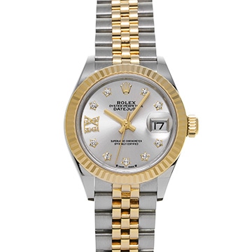 ロレックス レディ デイトジャスト 28 279173G シルバー/ダイヤモンド レディース 時計 【中古】【wristwatch】
