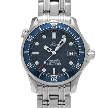 オメガ シーマスター プロフェッショナル 300 ミッドサイズ 2561.80 ブルー ユニセックス 時計 【中古】【wristwatch】