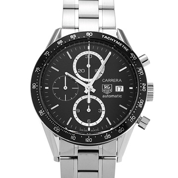 タグ ホイヤー ニューカレラ タキメーター クロノグラフ CV2010.BA0794 ブラック メンズ 時計 【中古】【wristwatch】