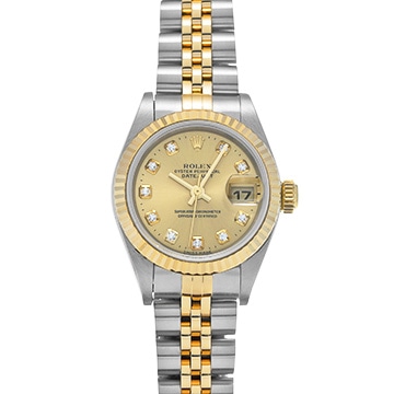ロレックス デイトジャスト 79173G シャンパン/ダイヤモンド レディース 時計 【中古】【wristwatch】