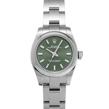 ロレックス オイスターパーペチュアル 26 176200 オリーブグリーン レディース 時計 【中古】【wristwatch】