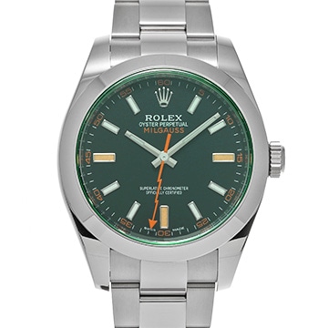 ロレックス ミルガウス 116400GV インテンスブラック メンズ 時計 【中古】【wristwatch】