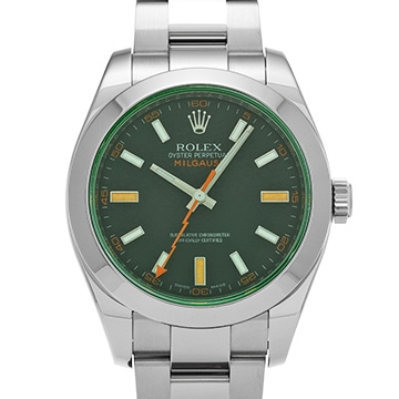 ロレックス ミルガウス 116400GV インテンスブラック メンズ 時計 【中古】【wristwatch】