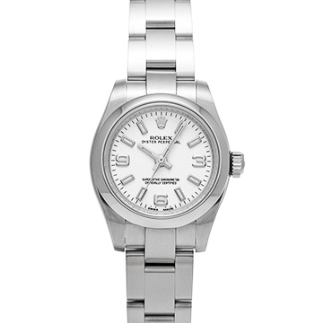 ロレックス オイスターパーペチュアル 26 176200 ホワイト レディース 時計 【中古】【wristwatch】
