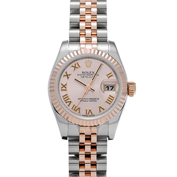 ロレックス デイトジャスト 179171 ピンク レディース 時計 【中古】【wristwatch】