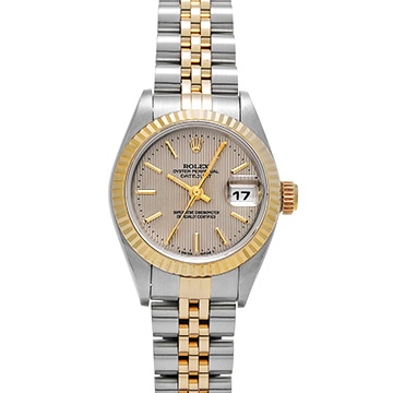 ロレックス デイトジャスト 69173 シルバータペストリー レディース 時計 【中古】【wristwatch】