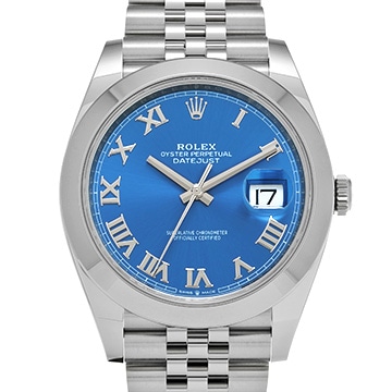 ロレックス デイトジャスト 41 126300 アズーロブルー メンズ 時計 【新品】【wristwatch】